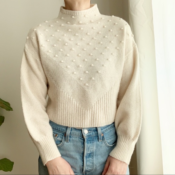Cynthia Rowley Sweaters - Cynthia Rowley Knit Cropped Ivory Sweater M